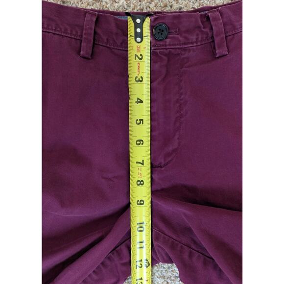 Banana Republic Men's Aiden Shorts Size 29 (Waist 30") Inseam 9.5" Burgundy Wine - Picture 6 of 7